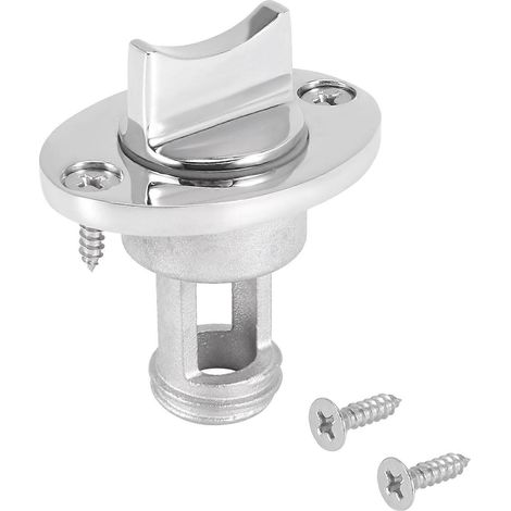 Bouchon de vidange en acier inoxydable compatible avec les vis de bouchon de vidange pour bateau à trou de 1 pouce (1/5)