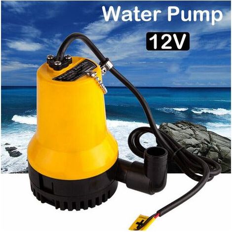Tigrezy 4200L / Pompe à eau DC12V DC 50W Submersible Propre Claire et sale l'étang Piscine Nettoyer Bassin