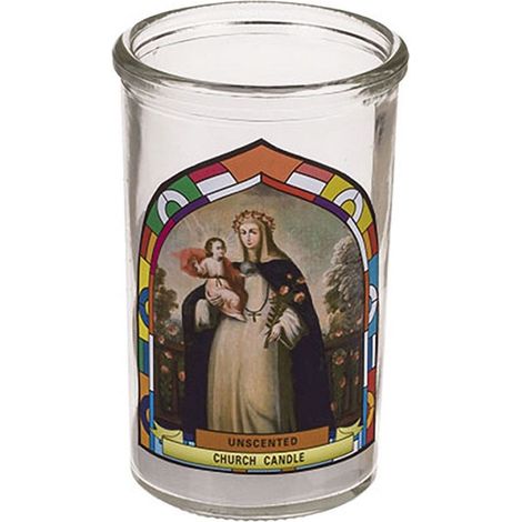 Bougie de prières la vierge et l'enfant