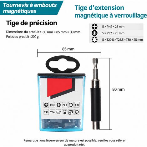 Coffret jeu de 26 embouts de vissage Makita B-48773, 26 pièces pour perceuse et visseuse, acier HSS 1 kg – Livraison gratuite