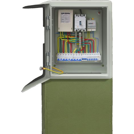 Boîte Électrique Extérieure, Verrouillable, Étanche, GRIS (1/5)