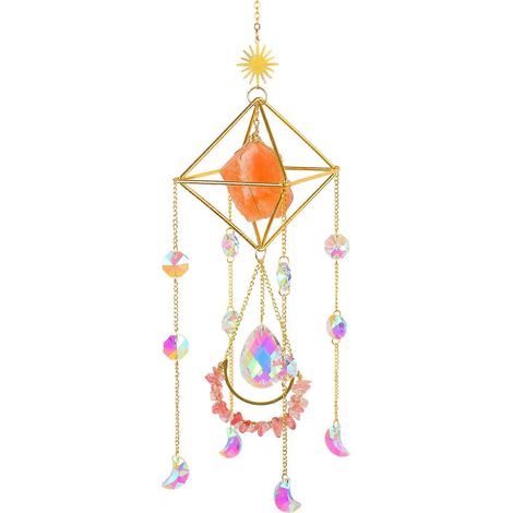 Attrape-soleil en cristal coloré, carillon éolien, pendentif, décoration de fenêtre, ornement de jardin, cadeaux pour la maison