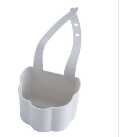 Abtropfkorb für Spülbecken, Küchenabtropfkorb, Seifenschale, Schwammhalter, Aufbewahrungskorb für Badezimmer, Taschenhalter, verstellbarer Wasserhahnhalter (Grau) (1/5)