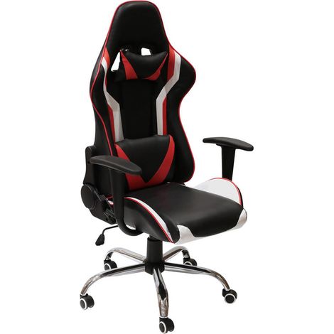 GAMING - Fauteuil de Bureau avec Piétement Chromé (1/5)