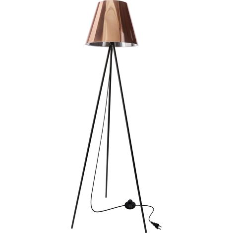 Lampadaire mod. noir-cuivre E27 40W Platino Candellux (1/2)