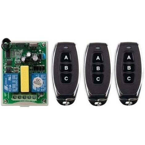 Télécommande sans fil interrupteur 220V moteur volet roulant porte télécommande interrupteur/télécommande bidirectionnelle panneau de commande (1/4)