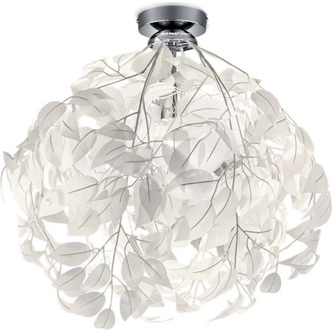 Plafonnier Décoratif Lavable Feuilles Blanches Leavy Trio Lighting (1/3)