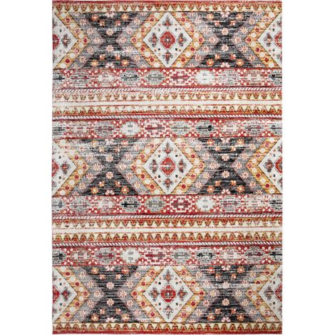Andiamo In- und Outdoorteppich Bonnie multicolor grau-rot, 200 x 290 cm Outdoor-Teppiche (1/3)