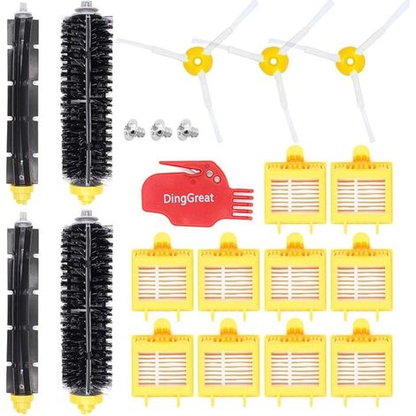 Accessoire pour iRobot Roomba Série 700 Kit d'entretien avec Brosses & Filtres pour iRobot Roomba 720 750 760 765 770 772 772e 774 775 776 776p 780 782 782e 785 786 786p 790 (1/5)