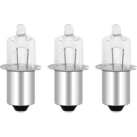 2 x HS3 2.4W 6V PX13.5S Miniature Halogen Bulbs Warm White 2500K for Bicycle Replacement Bulbs Flashlight (1/5)