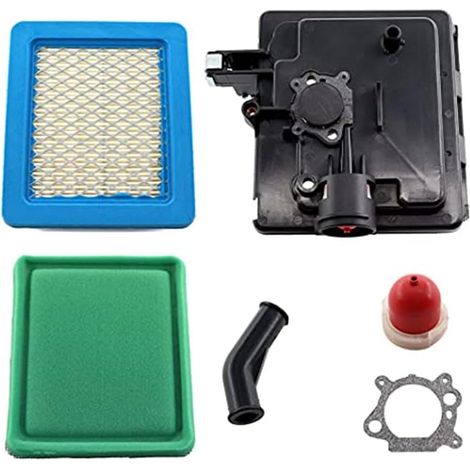 Kit de filtre à air pour tondeuse à gazon 795259 792040 691753 – Remplacement de la tondeuse à gazon avec joint pré-filtre pour apprêt – Compatible moteurs Quantum Boîtier en plastique noir (1/5)