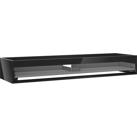 Mexen Box-A cuerpo del mueble bajo lavabo 160 cm, 1 cajón, negro brillante - 91AX0-1600-235-1-70 (1/4)