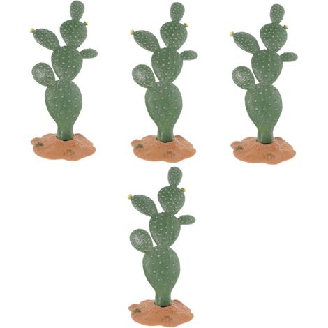 4 Pièces Cactus Modèle Décoration De Table Plantes Simulées Figurines Plante D'Intérieur Décoration Décor De Bureau Simulé Orner Jardin Simulé Ornement Plantes Artificielles (1/5)