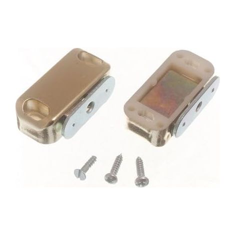 1 loquet magnétique doré : fermeture sécurisée pour armoires et placards (1/2)