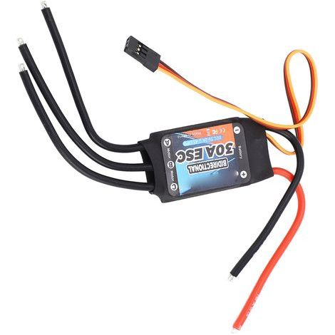 GTSKYTENRC 30A bidirektionaler bürstenloser ESC-Motorregler, geeignet für ferngesteuerte Autos, Boote und Unterwasserpropeller. (1/5)