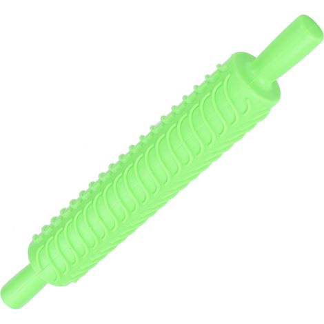 Rouleau à pâtisserie en plastique avec motif feuilles pour décorer gâteaux et pâtisseries (1/5)