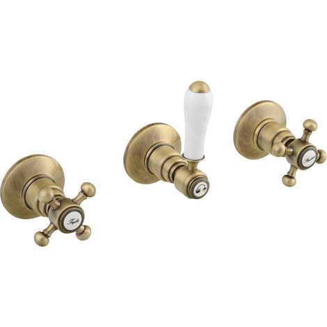 Sapho Reitano Rubinetteria Antea - Mitigeur de douche encastré, pour 2 sorties, bronze SET305-106 (1/5)