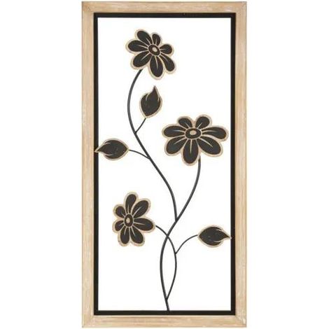 Dekoratives Paneel Mauro Ferretti Holz Metall natur 30x60 cm