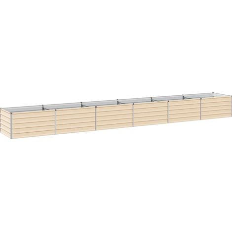 Cama de Jardín Elevada Marfil 600 x 80 x 55 cm vidaXL