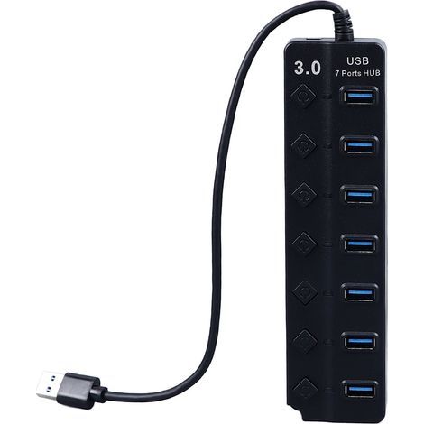 Hub USB 3.0 Mini Portable 5Gbps - Station d'Accueil Rapide, Dissipation Thermique Efficace, Connexion Stable pour PC et Ordinateur Portable (1/5)
