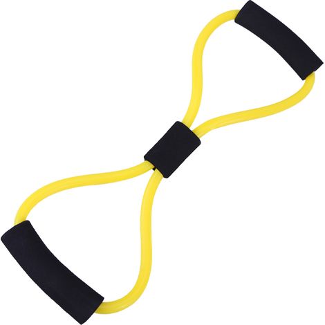 Bandes de résistance pour exercices de yoga, corde élastique, tube de fitness (jaune) (1/5)