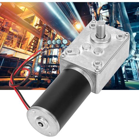 Moteur à réducteur électrique réversible à vis sans fin, arbre de 8 mm, 24 V (200 tr/min) (1/5)