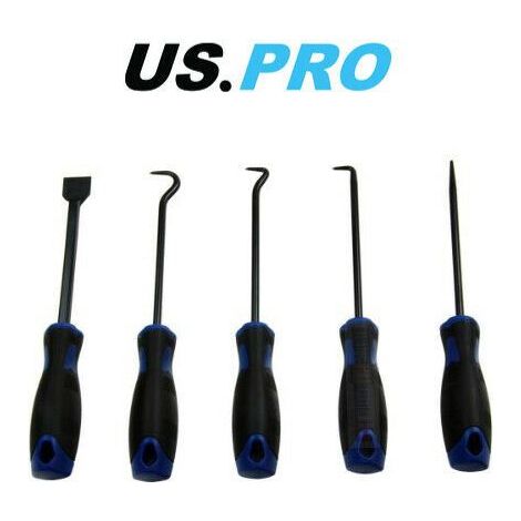 US PRO Tools 5pc Large Heavy Duty 260mm Pick Hook Scraper Set 5042 (1/3)