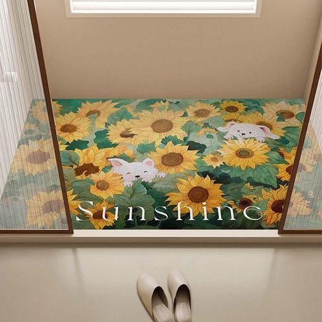 Grand tapis de douche, 50 x 80 cm, anti-moisissure, en luffa en PVC pour salle de bain, baignoire, tapis de sol antidérapant en luffa à l'intérieur, séchage rapide (1/5)