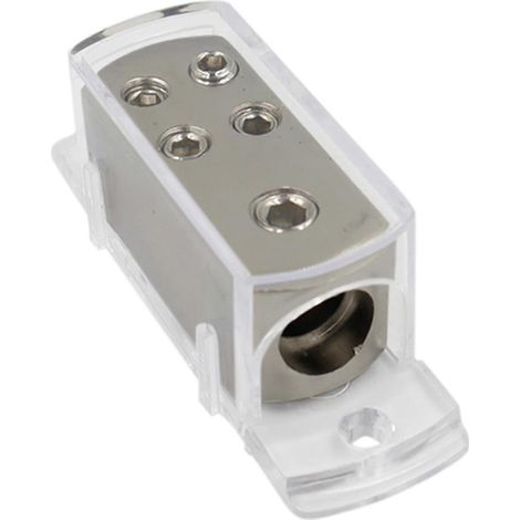Audio-Umrüst-Splitterbox für das Auto, 4-facher Masseanschluss für Audioumrüstung, 4GA/8GA-Leitungsverteiler