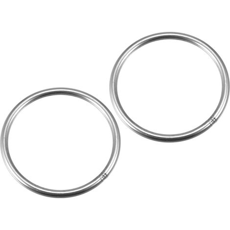 Anneaux en Acier Inoxydable 304 (70mm OD 5mm Épais) 2pcs (1/5)