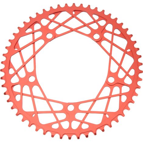 Pignon de vélo pliant 54T en alliage d'aluminium haute résistance, léger et anodisé, rouge. (1/5)