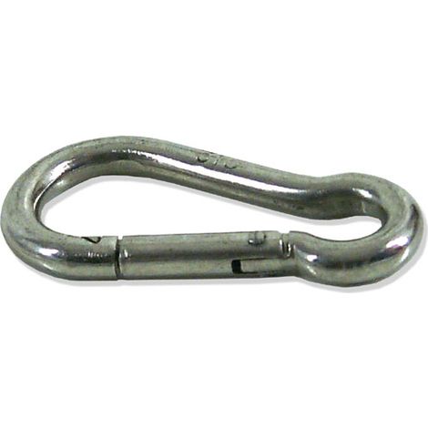 Moschettone Pompiere INOX a molla 50mm.