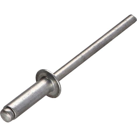 Rivet aveugle tout alu 4X12.9 Tête plate