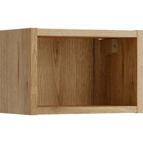 Étagère cube de salle de bain suspendue 30 x 20 cm NOVA chêne Coast Evoke