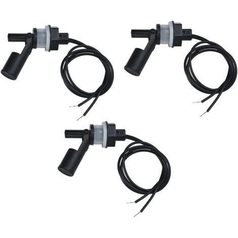 Lot de 3 Capteurs de Niveau deau, Interrupteur Flotteur Pour, Pompe Capteur Niveau eau Interrupteur De Niveau Automatique pour Aquarium de Piscine (1/4)
