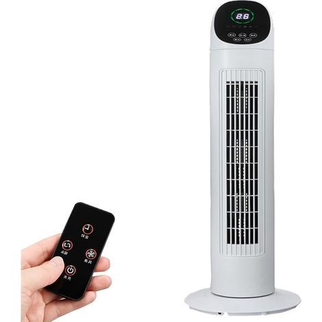 Générique Ventilateur sur Pied Silencieux avec Télécommande, Ventilateur Colonne Affichage LED, 3 Vitesses, 3 Modes, Minuterie 7.5H pour Chambre Ufficio Terrasse (1/5)