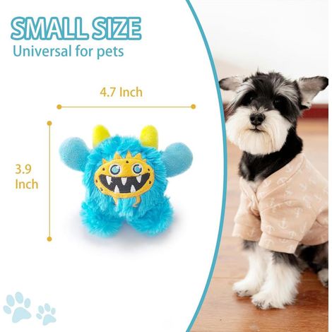 Plush Squeaky Dog Toy Covered with Soft Fluffy Material for Comfortable Touch