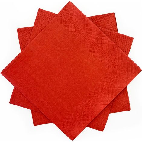 Tovaglioli di carta arancioni 33x33 cm 20 pezzi Bossa Nova duka (1/3)