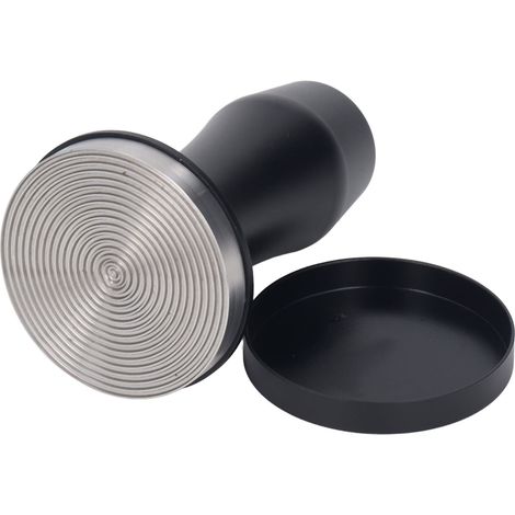 Pilon à café en alliage d'aluminium calibré avec base en acier inoxydable à ressort pour café maison fond fileté 58mm (1/5)