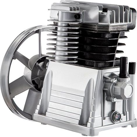 Tête de pompe de compresseur d'air à piston - 3 hp - 8 bar - Débit 311 L/min - Aluminium - Double cylindre (1/5)