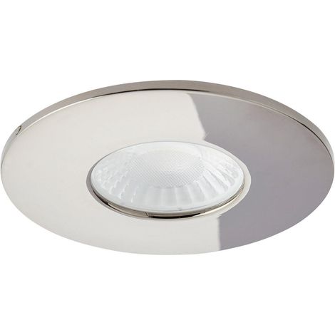 Spa Rhom LED Fire Rated Downlight 8W Dimmable IP65 Tri-Colour CCT Black Chrome (1/5)