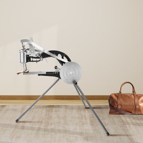 YISSALE - Machine à coudre manuelle 360° pour cordonniers – Tiges longues – Cuir et fer – Réglage de tension et longueur de point – Design ergonomique (1/5)