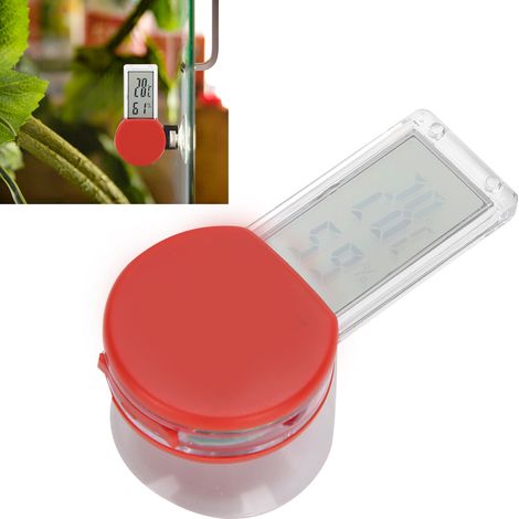 Thermomètre-hygromètre numérique pour terrarium à reptiles, indicateur de température rouge (1/5)