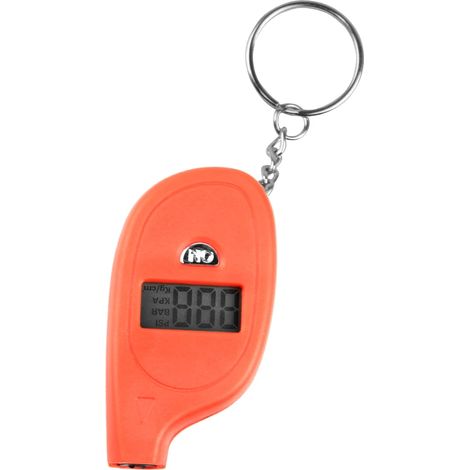 Manomètre de pression des pneus portable, mini-manomètre numérique LCD 2-150 PSI, outil de test et de maintenance, avec porte-clés et écran LCD.