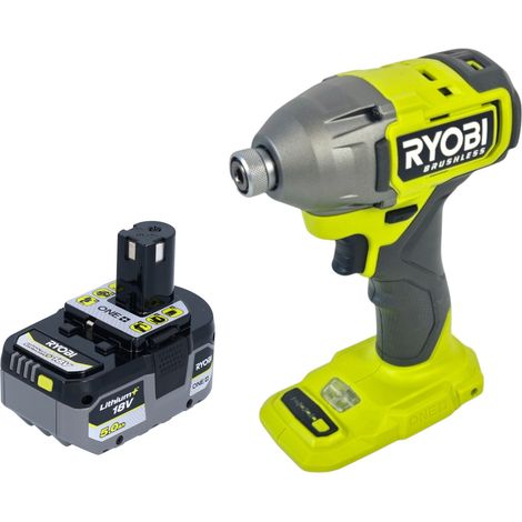 Visseuse à chocs sans fil RYOBI RID18BL-0 18 V 300 Nm 1/4" sans balais + 1 batterie 5,0 Ah - sans chargeur (1/5)