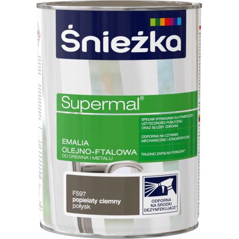 Śnieżka Supermal dunkle Asche F597 0,8l (1/2)