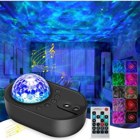 Projecteur Ciel Etoile, Lampe Projecteur LED Étoilé Galaxie, Ciel Étoilé Plafond Projecteur Veilleuse Enfant Adulte avec Bruit Blanc Intégré, Haut-Parleur Bluetooth/Télécommande/Timer (1/4)