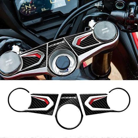 Autocollant antidérapant pour réservoir de carburant Honda CBR650R 19-23, autocollant en forme d'arête de poisson à apposer sur le bouchon du réservoir (autocollant sur la partie supérieure). (1/5)