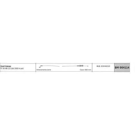 Cavo azionamento lame GGP per trattorino TC 92 98 122 dal 2000 in poi 004114