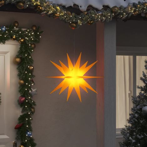 vidaXL Lámpara de Navidad con LED plegable amarilla 57 cm (1/5)
